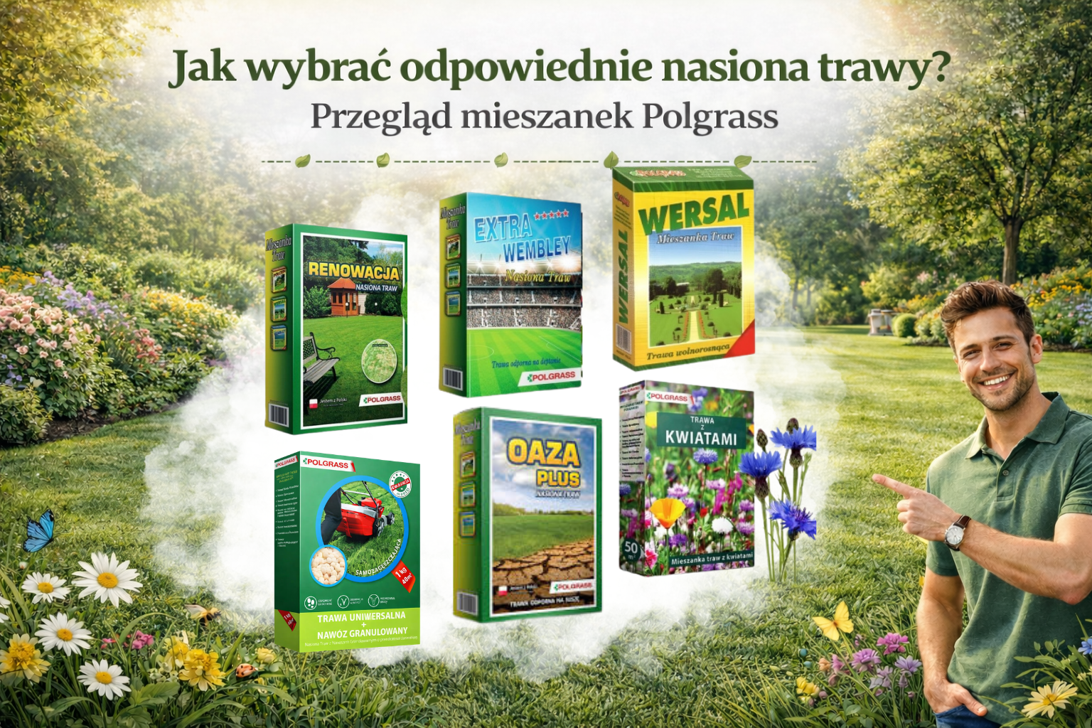 Jak wybrać odpowiednie nasiona trawy? Przegląd mieszanek Polgrass i ich zastosowanie