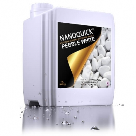 Impregnat do Białych Kamieni - Nanoquick Pebbles White 5L
