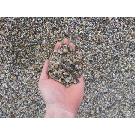 Żwir rzeczny mix kolorów 2-8mm kamień do ogrodu kruszywa gawlik