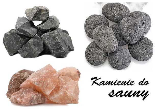 Rodzaje kamieni do sauny - oliwin diabazowy oraz sól himalajska