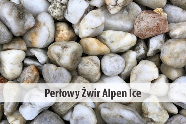 Perłowy Żwir Alpen Ice - elegancki kamień do ogrodu i wnętrz