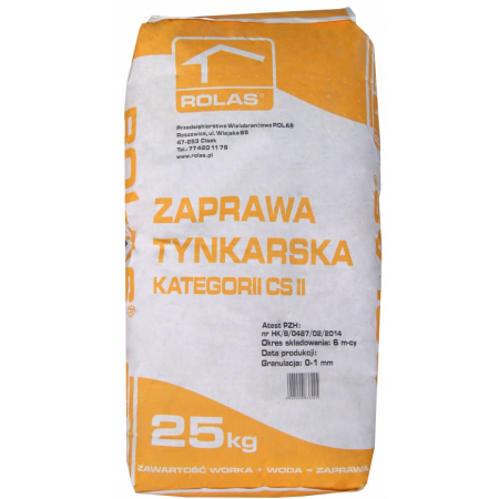 Zaprawa tynkarska klasy CS II